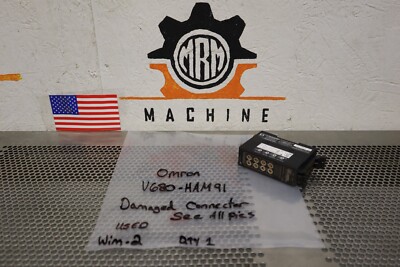 Omron V680-HAM91 Module 24VDC 0.15A Used W/ Warranty Damaged Connector See Pics