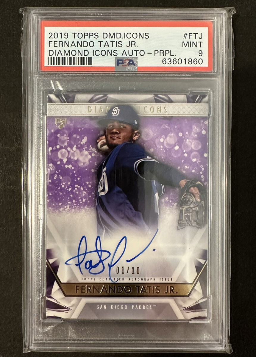 2019 Topps Diamond Icons Fernando Tatis Jr. Auto 01/10 PSA 9 | eBay