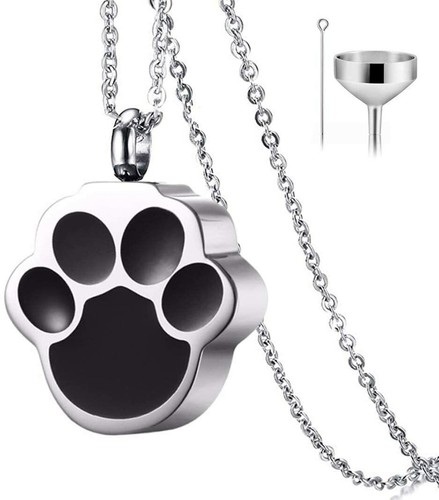 Pet Cat Dog Paw Print Cremation Jewelry 
