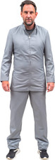 Costume tuta uomo dottore malvagio giacca e pantaloni Halloween cosplay