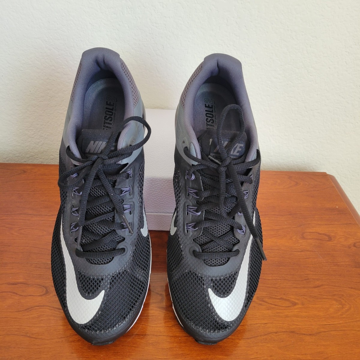 Nike Excellerate‎ 2 Running Shoes DM0829-013 Black Sneakers Mens Size 9.5 NEW Nike Air Max Excellerate Plus 2 Black/Grey Mesh Running  main image 4