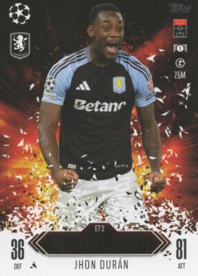Match Attax Champions League 2024-25 Extra ET 2  Explosive Talent   Jhon Durán
