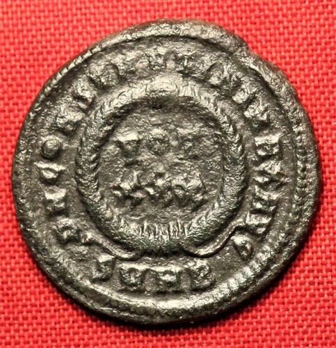 Ancient Roman Constantinus Bronze Coin, Follis, VOT XXX, Rare! - Picture 2 of 2