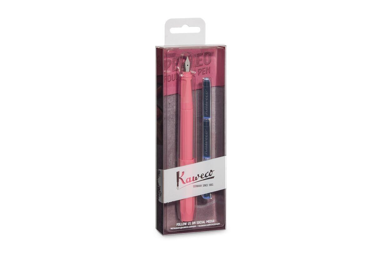 KAWECO PERKEO FOUNTAIN PEN PACK - PEONY BLOSSOM - Medium Nib