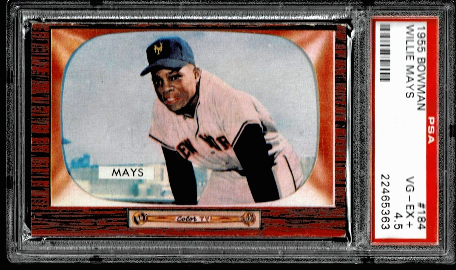 1955 Bowman Willie Mays #184 PSA 4.5