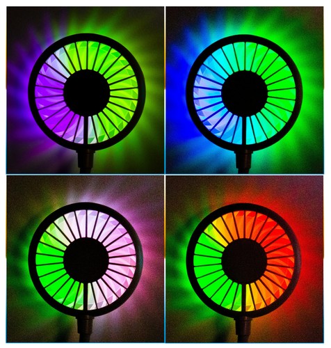 Neck Fan USB LED Cooling Portable Rechargeable Hands Free Wearable Neckband Fan - Picture 9 of 13