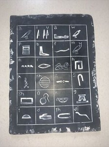 Egyptian Alphabet Hieroglyph Tablet, Field Museum