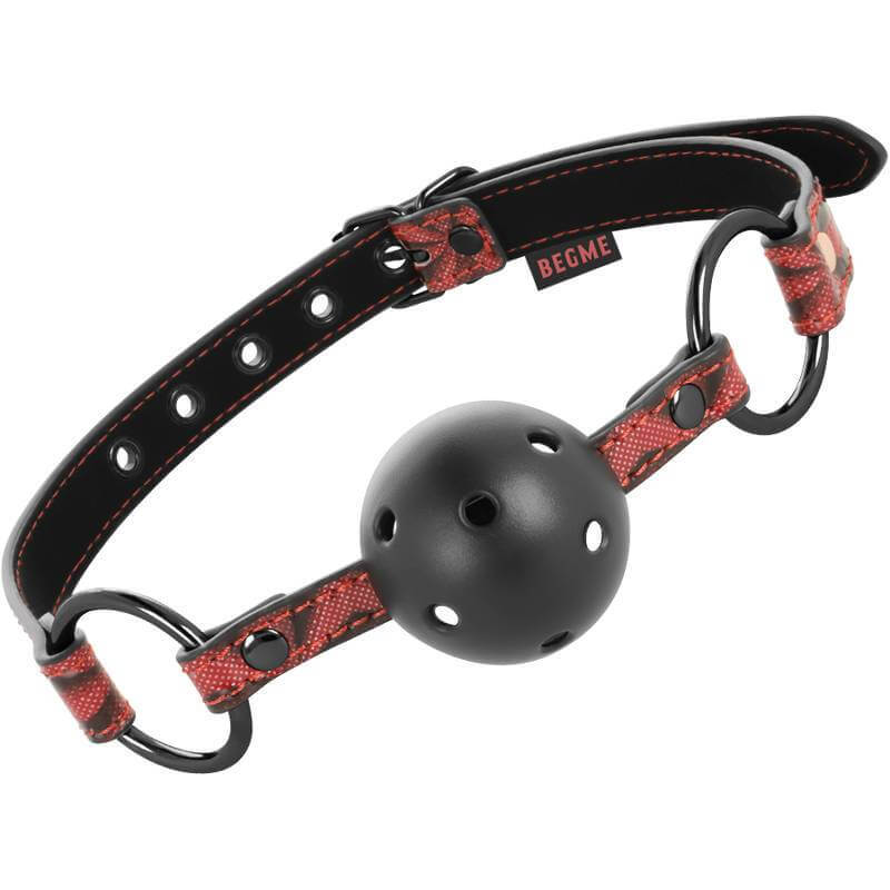 Begme Red Edition - Ball Gag in Pelle Vegana