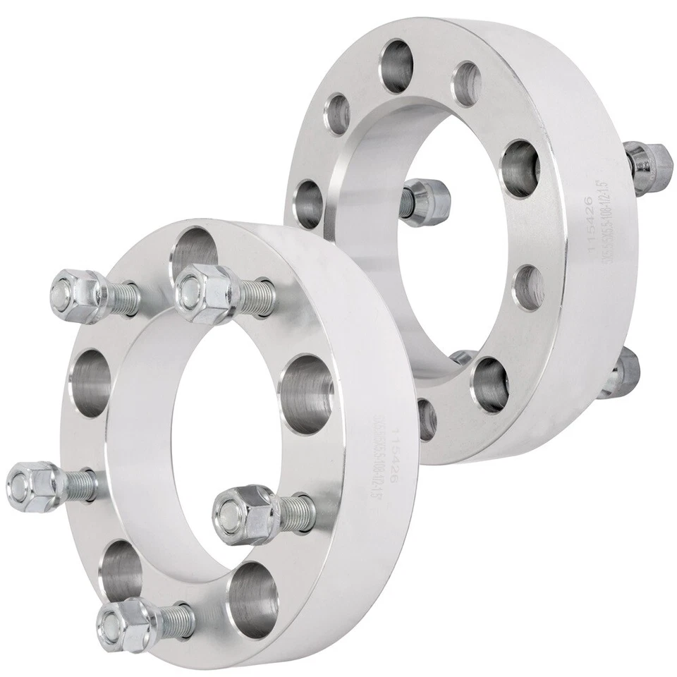 2pcs 1.5 inch 5x5.5 Wheel Spacers 1/2" Studs For Dodge Ramcharger 1974-1993 Foto 2 de 4