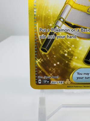 gold night stretcher pokemon card - Scarlet & Violet - Surging Sparks - Pokmon Trading Card Year Golden Night Stretcher Pokemon Card