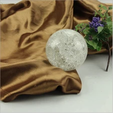 50mm Crystal Ice Crack Ball Quartz Glass Marbles Magic Sphere