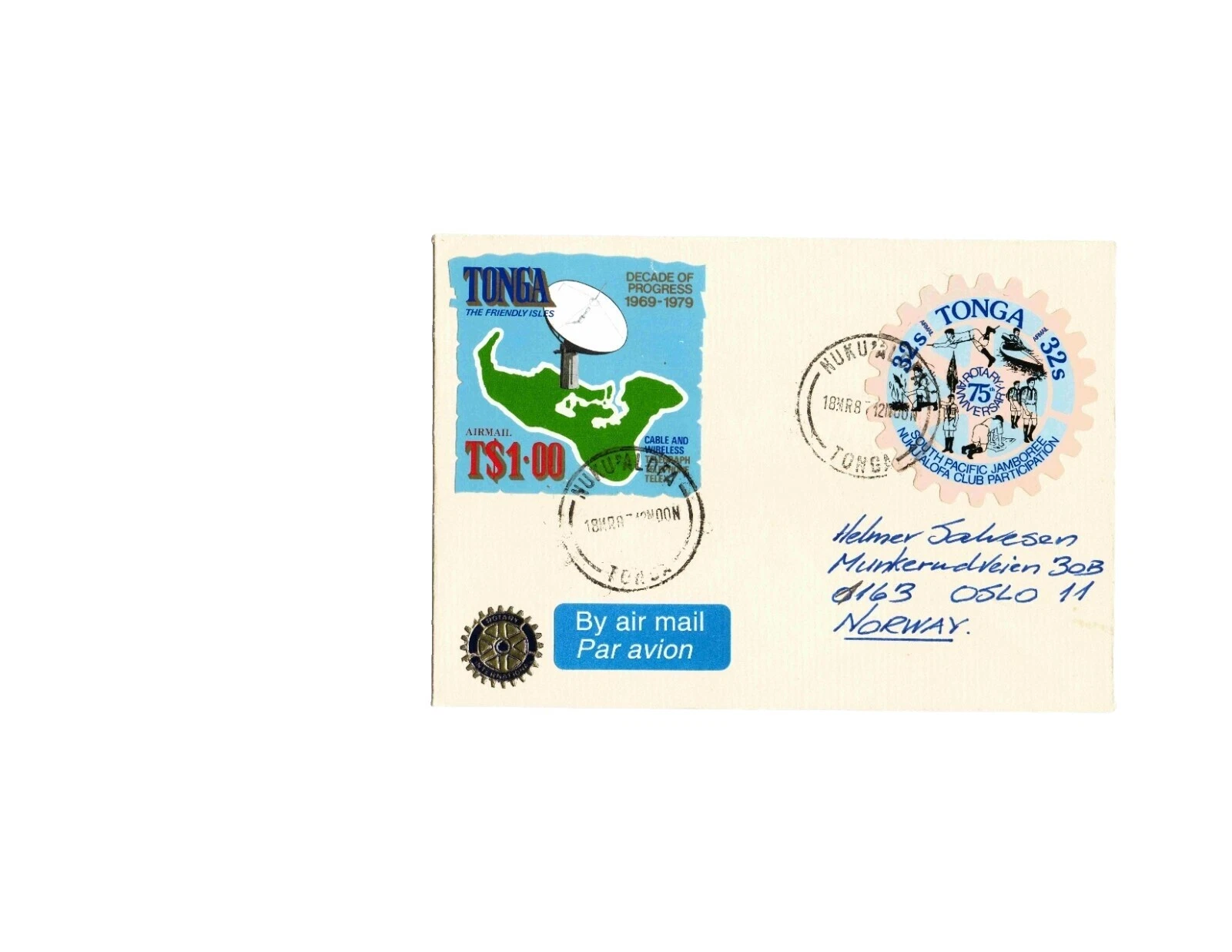 Rotary International Capa Selos da Austrália e da Oceania