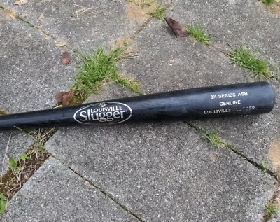 Louisville Slugger Genuine Série X3 Batte de baseball mixte en bois de frêne, noir