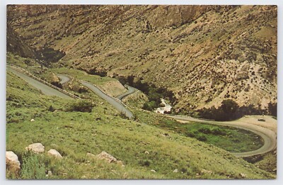 WY Switchbacks in the Big Horn Mountains, Scenic View, Chrome Unposted