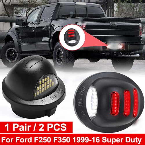 Pair Of Bright White LED License Plate Lights For BMW 5 Series (E39, E60, F10, F07, F15 & More) - E-Marked