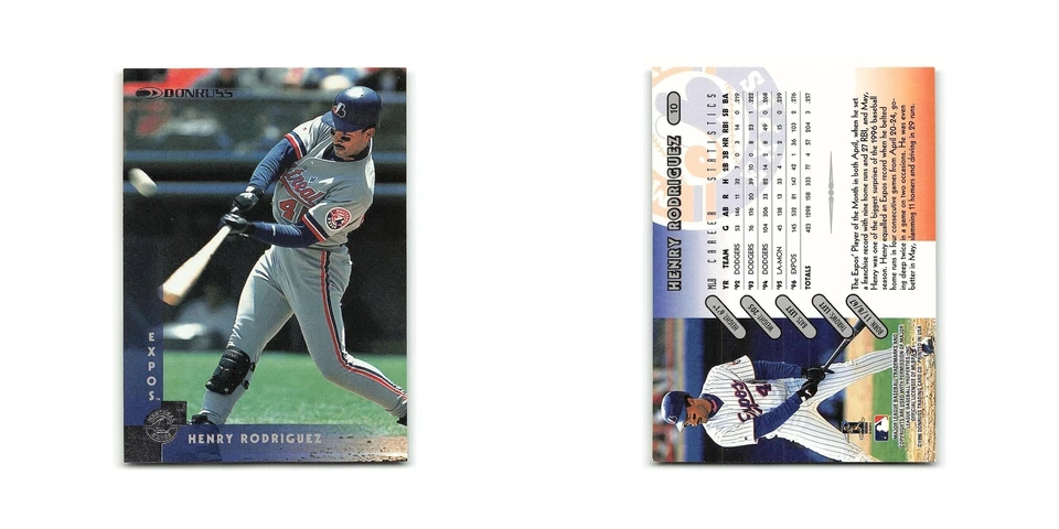 Henry Rodriguez 1997 Donruss #10 Montreal Expos Baseball Card NM - Image 3 of 3