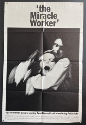 The Miracle Worker Movie Poster Patty Duke Anne Bancroft *Hollywood ...