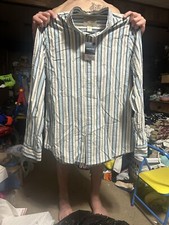 New Men  s St. John  s Bay Casual Or Dress Shirt, Long Sleeve, Size Medium