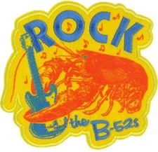 The B-52's Rock Lobster - Embroidered Patch 3.5"x3.6"