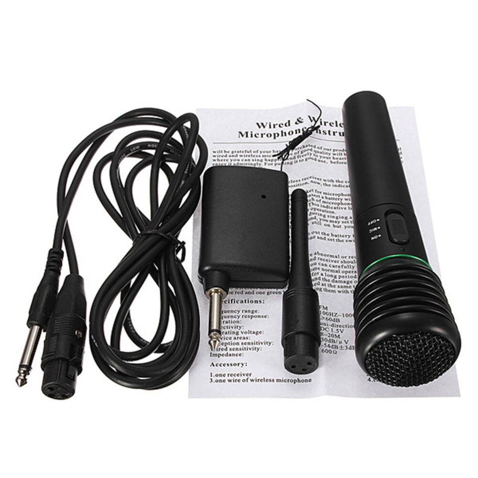 Wireless Dynamic DJ Microphone Mic Party KTV Handheld Speaker with