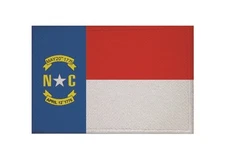North Carolina Flag Patch Iron On Patch 9x6cm
