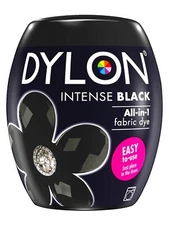Dylon Machine Dye Pod Intense Black 350g for Fabrics Revive Jeans Towels
