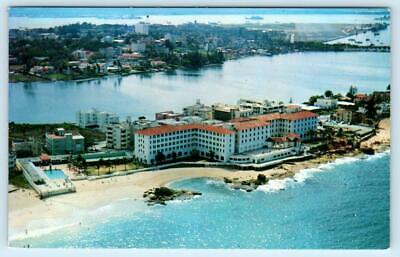 San Juan Puerto Rico Aerial View Condado Beach Hotel Ca 1960s 70s Postcard Ebay