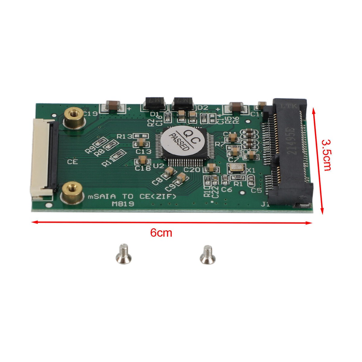 Mac用SATAカード MSATA-13UMAC Amazon.com: MSATA SSD Slot to 2012 18+8 pin SATA Converter