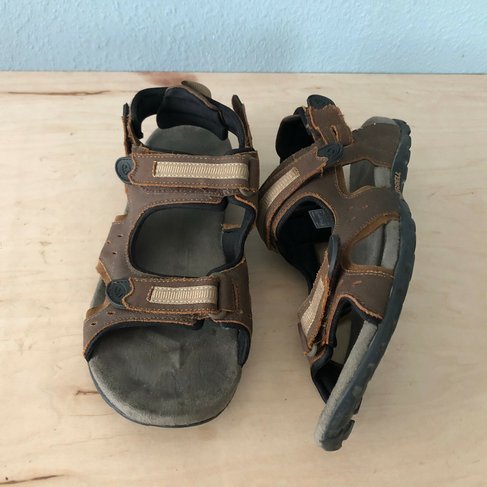 APL MERRELL Taglia 12 Camer CONVERT SANDALI MARRONI UOMO J090597 SPORT Performance Trainer