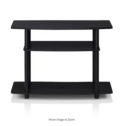 Furinno Turn-N-Tube Wood 3-Tier TV Stand for TV up to 32" in Dark Walnut NEW - Picture 1 of 4