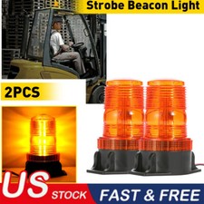 30 Led Strobe Beacon Light Forklift Truck Atv Rooftop Amber Emergency Warning 2x