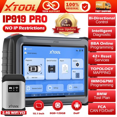 XTOOL IP919PRO Car Diagnostic Tool Bidirectional Scanner IMMO Coding Programming