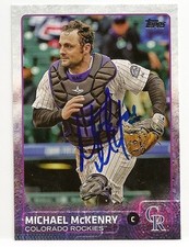 Michael McKenry Colorado Rockies 2015 Topps Update Signed Card