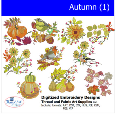 20+ Embroidery Design Sets - Seasons ~10+ Designs Per Set -9 Formats- USB Stick