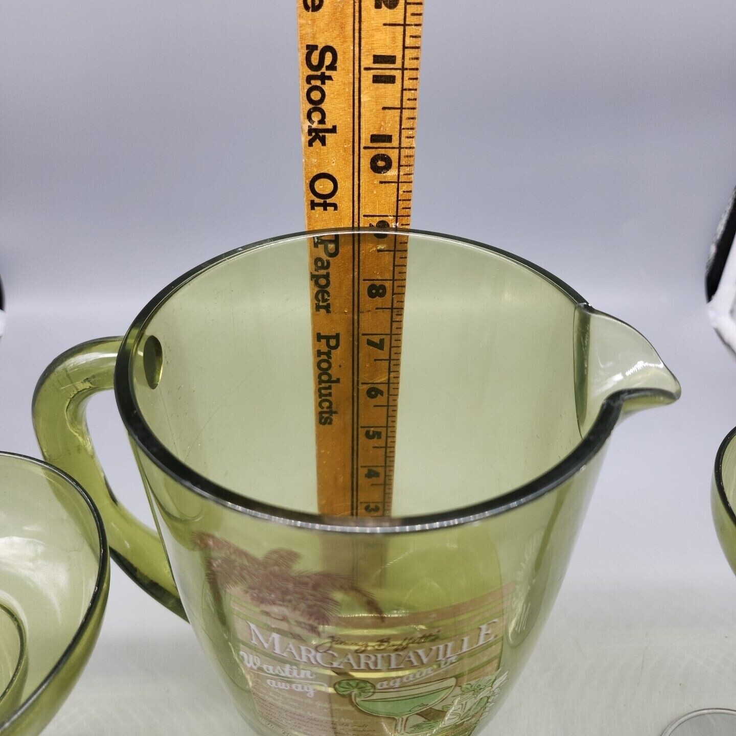 MARGARITAVILLE Melamine Pitcher, 2 Margarita Glasses, Salt Plate