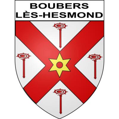 Autocollant Blason Boubers-lès-Hesmond 62 - Sticker Adhésif écusson Ville, Neuf