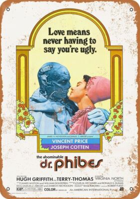 METAL SIGN Abominable Dr. Phibes 1971 10'' x 14'' Vincent Price 141WC58L