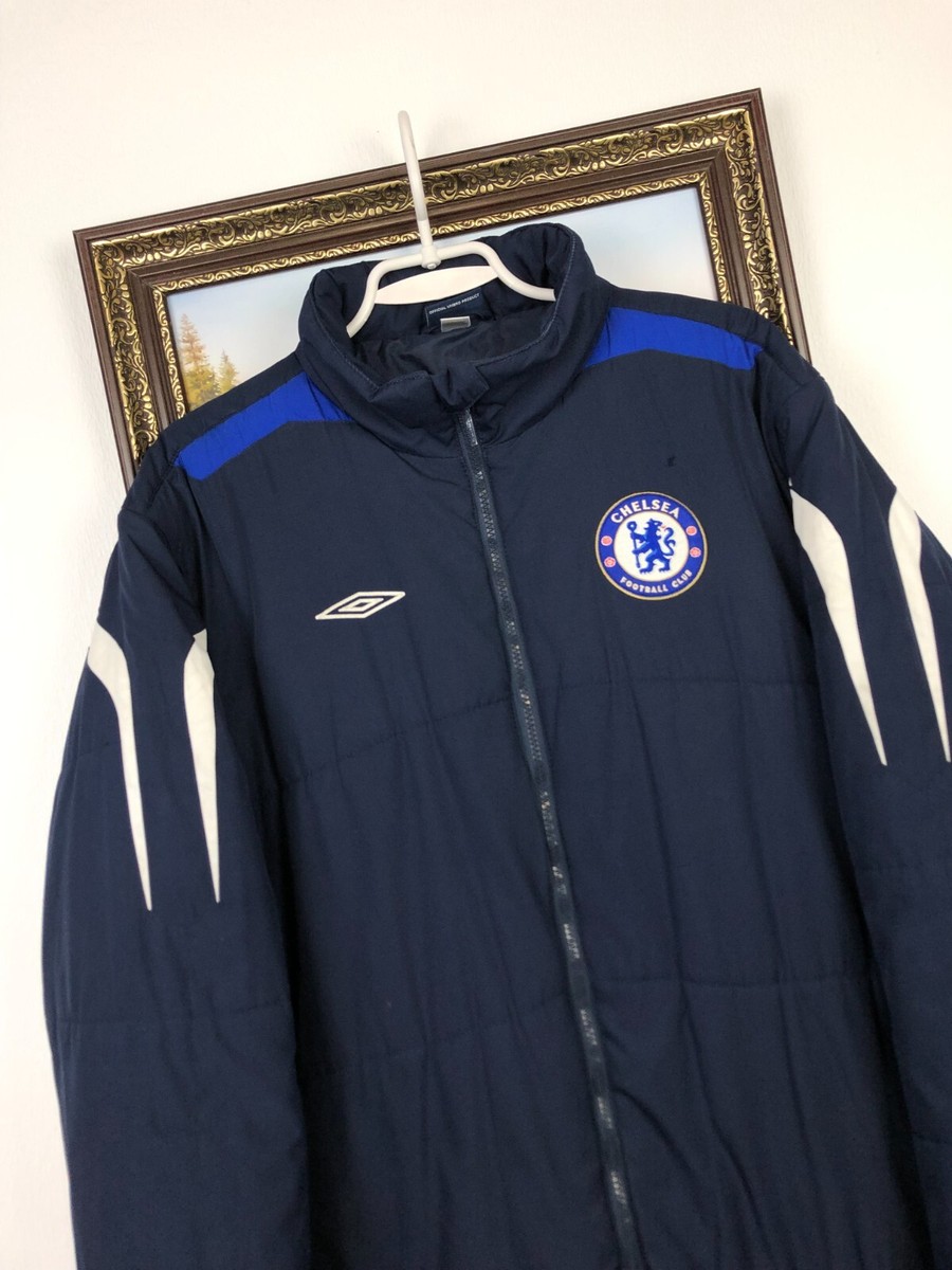 umBRO Chelsea FC ジャケット Vintage Umbro Chelsea Football Jacket Soccer Bomber Blue