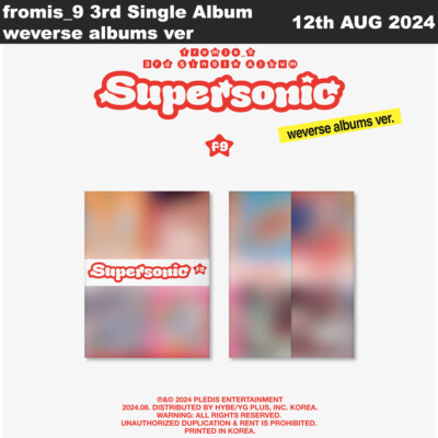 fromis_9 Supersonic 3rd Single Album weverse albums ver QR+