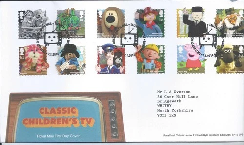 GB QEII 2014 Classic Children's TV First Day Cover Tallents House Postmark