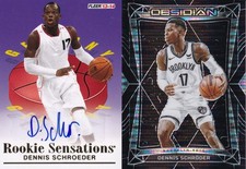 2 CARD DENNIS SCHRODER LOT INCL ROOKIE AUTO.. rookie card picture