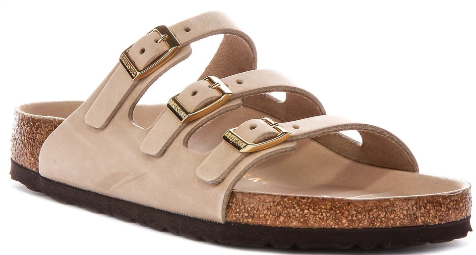 Birkenstock Florida Triple Boucle Sandale Mocassins Femme Sand EU37-41 - Photo 1/1