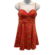 *NEW* URBAN OUTFITTERS SILKY FLORAL PRINT BUSTIER SUNDRESS NWT S