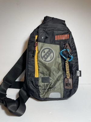 Disney Store Star Wars Boba Fett Sling Backpack The Book of Boba Fett Bag RARE
