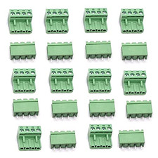 10 Set 4-Pin 5.08Mm Pitch Male Female PCB Screw Terminal Block