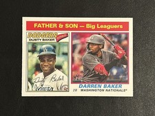 2025 Topps Heritage - Father & Son - Big Leaguers Dusty Baker, Darren Baker #70