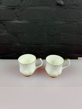 Royal Albert Val D'or Mugs Tea / Coffee 3.25" High Set of 2