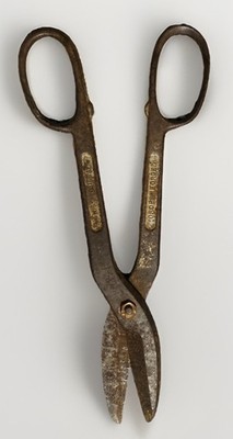 Vintage Wiss A-9 Tin Snips 12  Drop Forged Solid Steel Metal Shears Made in USA