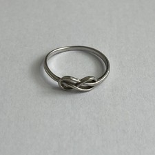 Sterling 925 Silver Infinity Knot Ring US Size 9