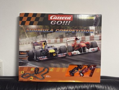 Carrera GO!!! Formula Competition  Rennbahn mit Looping, Schienen, 2 Autos